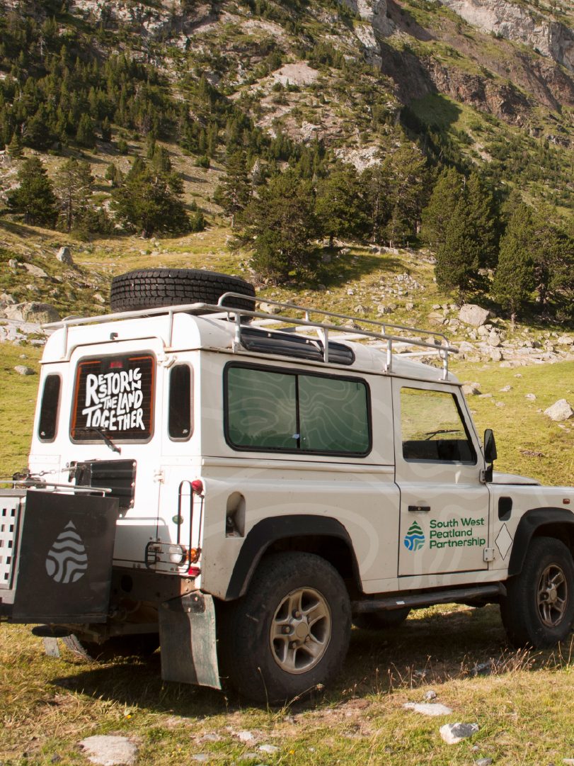 SW Peatlands Partnership branded 4x4 vehicle