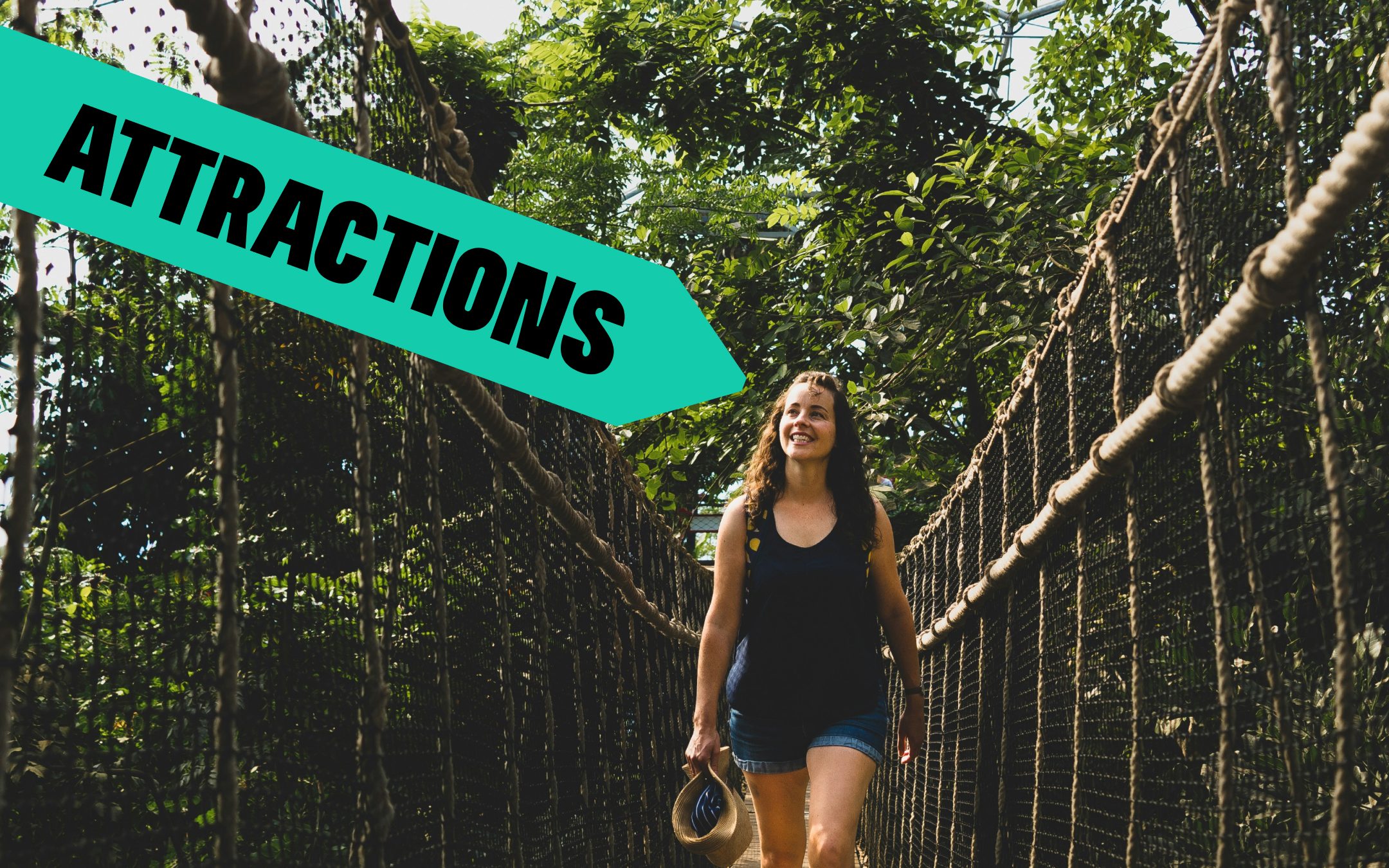 Female exploring a tourist destination